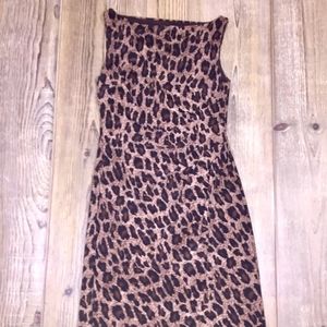 Ralph Lauren Leopard Print Knit Dress - Size 2
